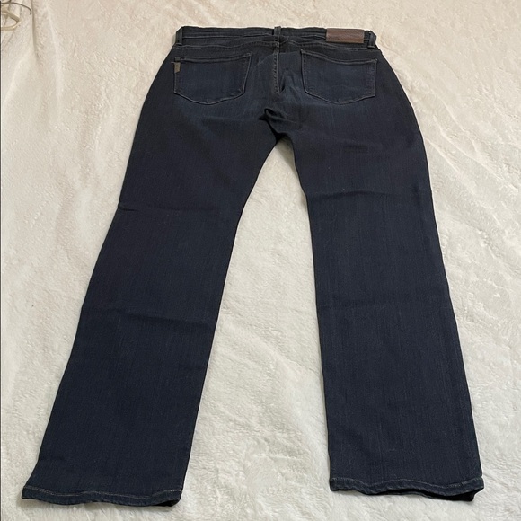 PAIGE Women's Dark Blue Straight Jeans - Picture 7 of 14